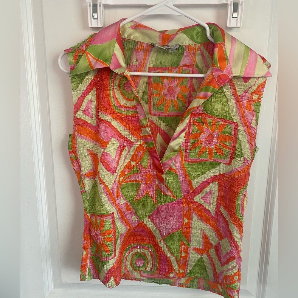 Vintage Alberto Makali Sleeveless Blouse